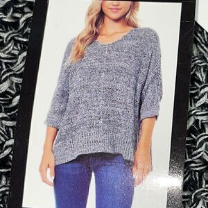 John paul Richard knit dolman 3/4 sleeve sweater‎